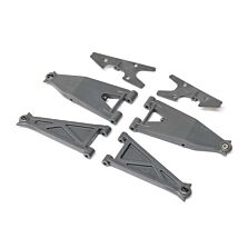 Losi Front Suspension Arm Set, Gray: RZR Rey