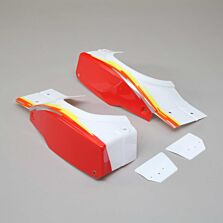 Losi Left and Right Rear Fender Set, Red: Super Baja Rey
