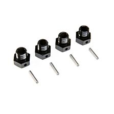 Losi 17mm Wheel Hex, Black (4): SBR 2.0