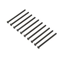 Losi Button Head Screws, Steel, Black Oxide, M4 x 65mm (10)