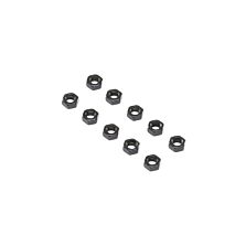 Losi Flat Nut, Steel, M4 (10)