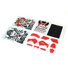 Losi Red Plastics with Wraps: PM-MX/SM