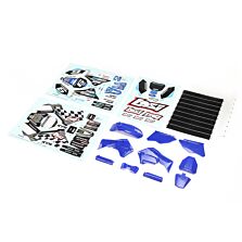Losi Blue Plastics with Wraps: PM-MX/SM