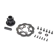 Losi Complete Front Hub Assembly: PM-MX/SM