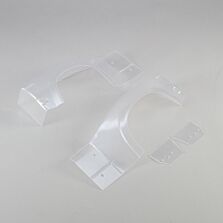Losi Left and Right Rear Fender Set, Clear: Super Baja Rey