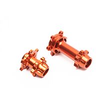 Losi Aluminum Hub Set, Machined, Orange: PM-MX/SM