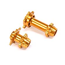 Losi Aluminum Hub Set, Machined, Gold: PM-MX/SM