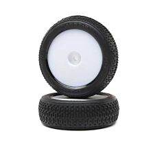 Losi Taper Pin FR Mounted White (2): Mini-B