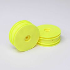 Losi Front Wheel, Yellow (2): Mini-B