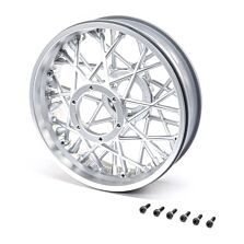 Losi Rear Wheel Set, Satin Chrome: Promoto-MX