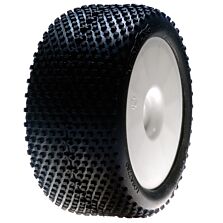 Losi 1/8 XTT Truggy Front/Rear 2.8 Pre-Mounted Tires, 17mm Hex, White (2)