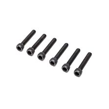 Losi Cap Head Screws, 4-40 x 5/8" (6)
