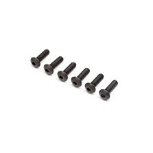 Losi Button Head Screws, 4-40 x 3/8" (6)