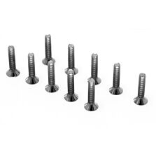 Losi Flat Head Screws, 5-40 x 5/8" (10)