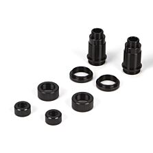 Losi Front Shock Body Set, Aluminum, Black: Mini 8IGHT