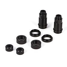 Losi Rear Shock Body Set, Aluminum, Black: Mini 8IGHT