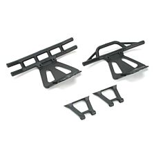 Losi Front/Rear Bumpers & Braces: LST/2, XXL/2, LST 3XL-E