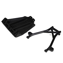Losi Front Skid Plate, Bumper Brace & Spacers: 5IVE-T