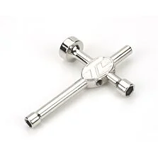 Losi 4-Way Steel Wrench (17mm, 10mm, 8mm, 1/4")