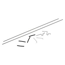ParkZone Elevator and Rudder Pushrod Set: Micro P-51
