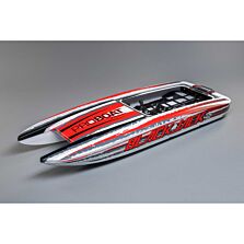 Pro Boat Hull with Inserts, White: Blackjack 42