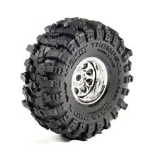 Pro-Line Racing 1/30 Baja Pro X Front/Rear Mounted Chrome Beast Tires (4): Axial SCX30