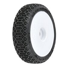 Pro-Line Racing 1/24 Electron 2.0 Buggy F/R Tires Mounted 7mm White (4): Micro-B