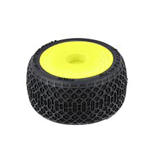 Pro-Line Racing 1/28 Electron 2.0 T F/R Tires Mounted 7mm Yellow (4): Micro-T