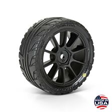 Pro-Line Racing 1/14 Vector Tire MTD 12mm Black Mach-10 Wheel (4): ARRMA TYPHON GROM