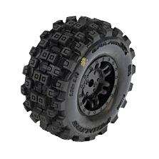 Pro-Line Racing 1/16 Badlands MX Front/Rear Tires MTD 12mm Black Split Six (4): MOJAVE GROM