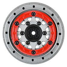 Pro-Line Racing 1/10 Raid Bead-Loc F/R 2.2"/3.0" 12 & 14mm SC Wheels (2) Red/Gray