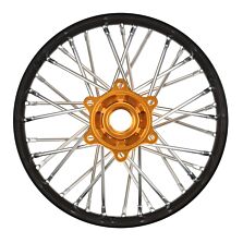 Pro-Line Racing 1/4 Pro-Spec Aluminum V2 Bead Rear Wheel Black/Gold (1): Promoto-MX