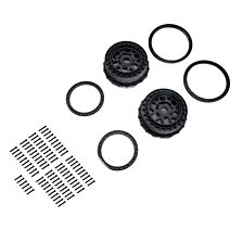 Pro-Line Racing Wheel and Beadlock Set, Black (2): 5IVE-T 3.0
