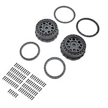 Pro-Line Racing Wheel and Beadlock Set, Gray (2): 5IVE-T 3.0