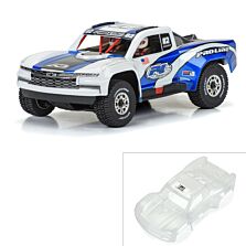 Pro-Line Racing 1/16 Pre-Cut 2019 Chevy Silverado Trophy Truck Clear Body: GROM