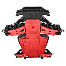 Pro-Line Racing Bash Armor Chassis Protector (Red) for ARRMA 3S Short WB