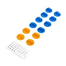 Pro-Line Racing Gate Marker Set, Blue, Orange (12): Axial SCX30