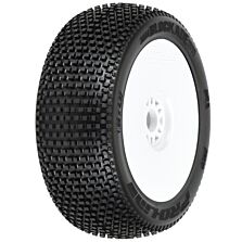 Pro-Line Racing 1/8 Blockade S3 Front/Rear Buggy Tires Mounted 17mm White (2)