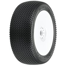 Pro-Line Racing 1/8 Slide Lock S3 Front/Rear Buggy Tires Mounted 17mm White (2)