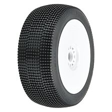 Pro-Line Racing 1/8 Convict S3 Front/Rear Buggy Tires Mounted 17mm White Wheels (2)