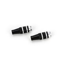 Spektrum Gimbal Stick Ends 24mm, Black with Silver (2): DX6i, DX6e, DX7s, DX8, DX9, DX18QQ