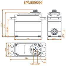 Spektrum S6290 Standard Digital HV Ultra Speed Metal Gear Surface Servo