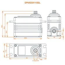 Spektrum S9110BL 1/5 Digital HV High Speed Brushless Metal Gear Surface Servo