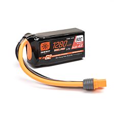 Spektrum Accessories 14.8V 1280mAh 4S 50C Smart G2 Trail Pro LiPo Battery: IC3
