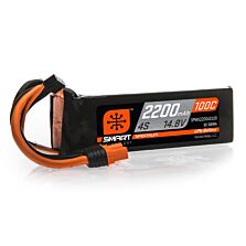 Spektrum Accessories 14.8V 2200mAh 4S 100C Smart LiPo Battery: IC3