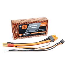 Spektrum Accessories 7.4V 3700mAh 2S 100C Race Shorty Hardcase Smart LiPo Battery: Tubes, 5mm