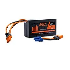 Spektrum 7.4V 650mAh 2S 30C LiPo Battery: IC2