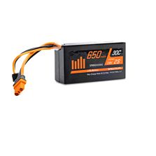 Spektrum 7.4V 650mAh 2S 30C LiPo Battery: IC2