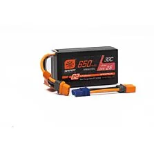 Spektrum Accessories 7.4V 650mAh 2S Smart G2 Hardcase 30C LiPo: IC2