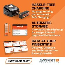 Spektrum Accessories 22.2V 7200mAh 6S 120C Smart G2 LiPo: IC5